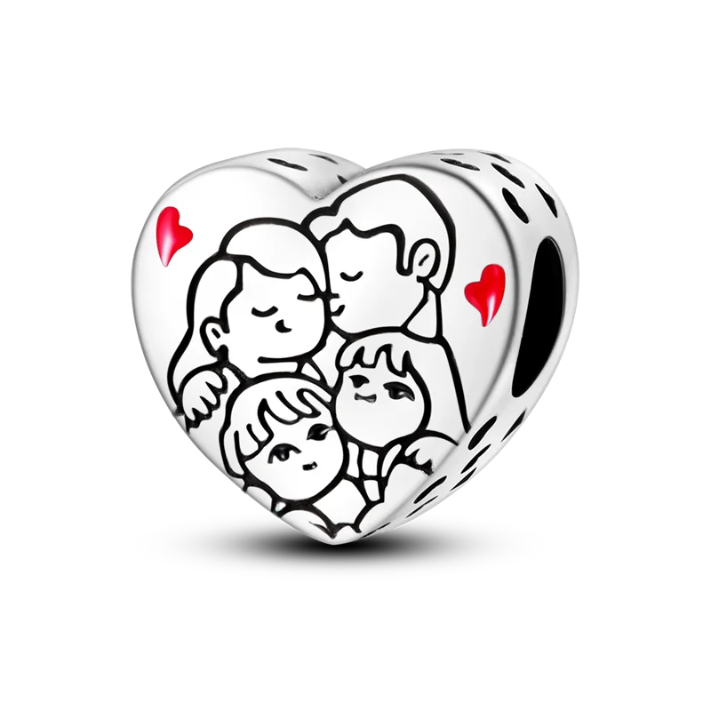 925 Sterling Silver Charms Beads Butterfly Clover Pendant