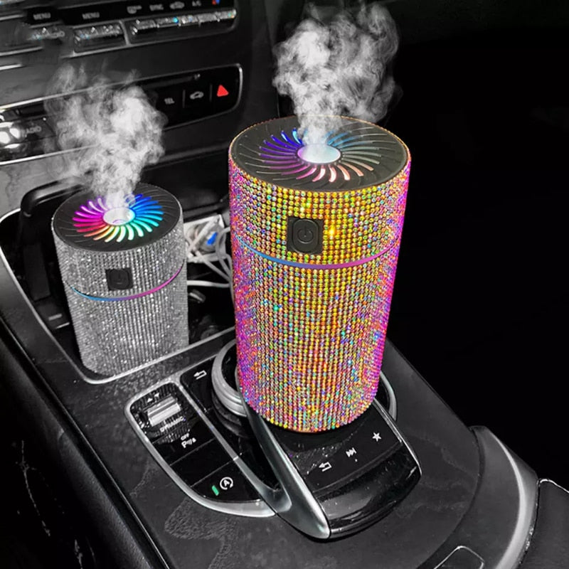 Diamond Car Diffuser Humidifier with LED Light 