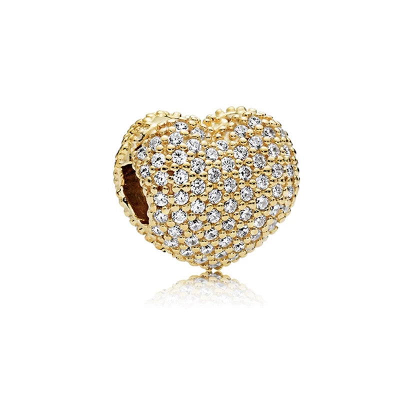 New Golden Sparkle Series Charm Bead Pendants Pure Ember