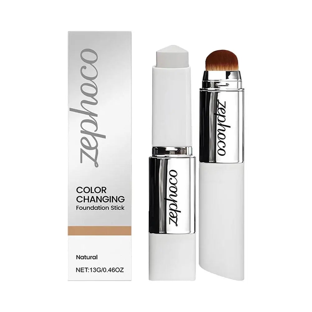 Two-in-one Color-changing Foundation Stick Lightweight Hydrating Brightening Matte Moisturizing Foundation concealer Makeup Pure Ember