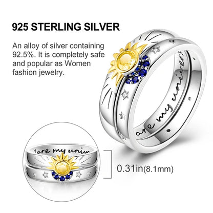 925 Sterling Silver Butterfly Firefly Love Rings Original Design Colored Zircon Finger Rings Pure Ember