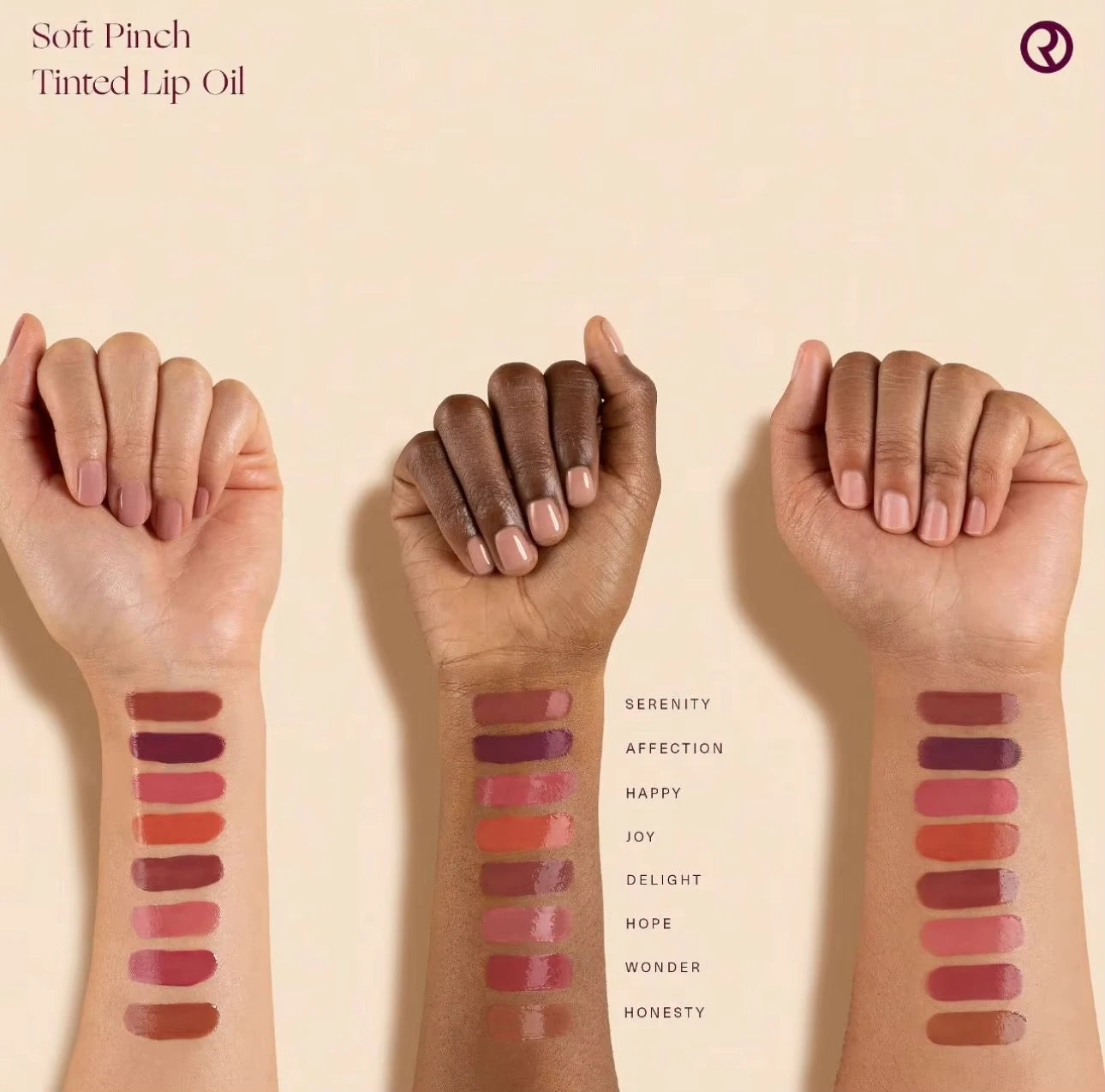 Rare Beauty New Smooth Liquid Lip Gloss Hydrating Moisturizing Lasting Natural Bright Lightweight Nutrient Repair Tinted Lip Oil Pure Ember