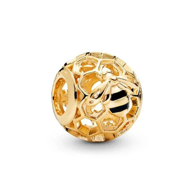 Gold Plated S925 Silver Charm Pendants Pure Ember