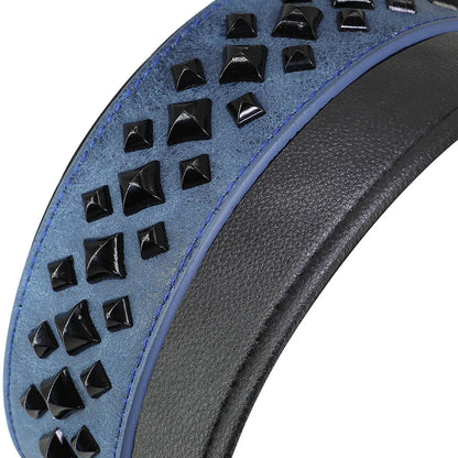 Close-up of a sandal sole with black studded details on a white background