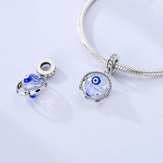 Lucky Charms 925 Sterling Silver Snowflake Magic Cube Bead Pendant Jewellery Pure Ember