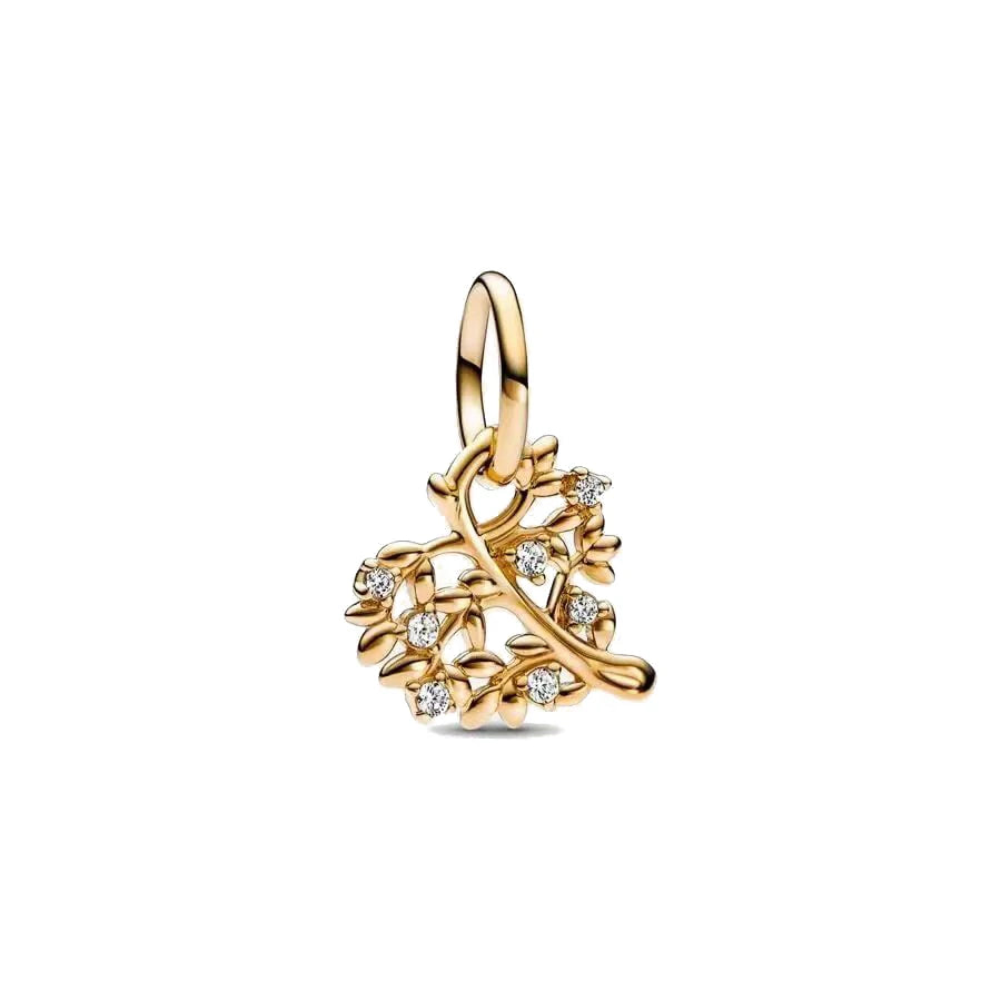 Gold Plated S925 Silver Charm Pendants Pure Ember
