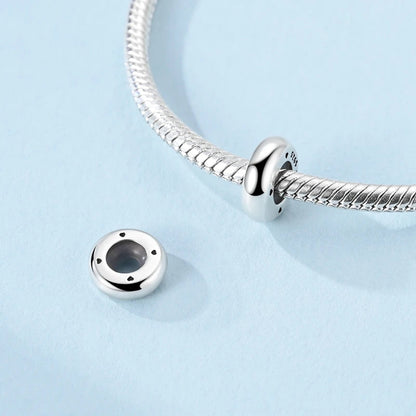 925 Sterling Silver Silicone Spacer Stopper Clip Charms Chamilia Beads Pure Ember