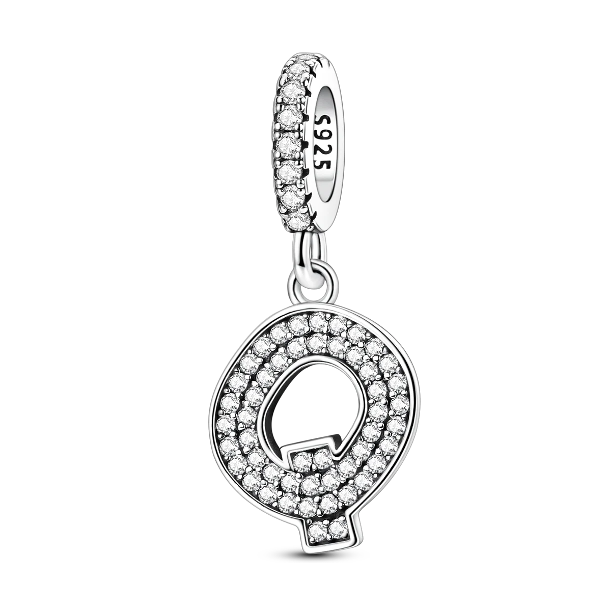 New In Charms 925 Sterling Silver Pendant Letter Q pandora style 
