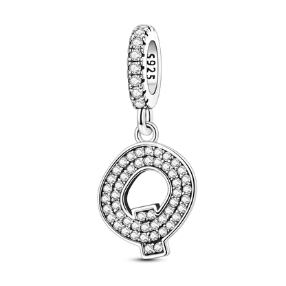 New In Charms 925 Sterling Silver Pendant Letter Q pandora style 