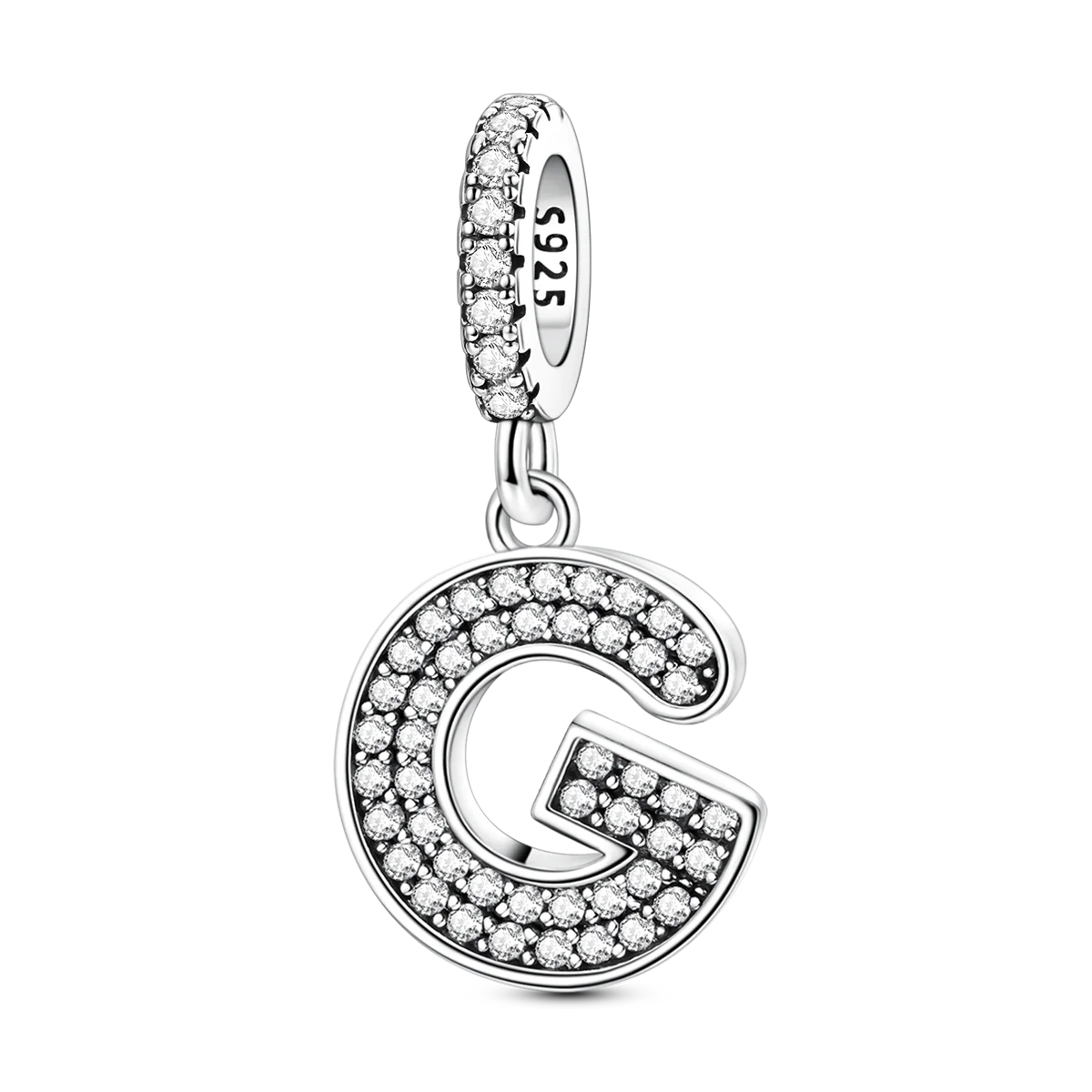 New In Charms 925 Sterling Silver Pendant Letter G pandora style 