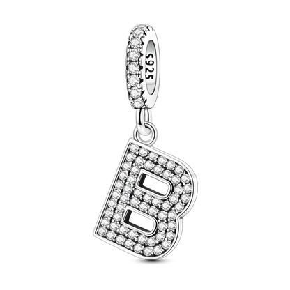 New In Charms 925 Sterling Silver Pendant Letter B pandora style 