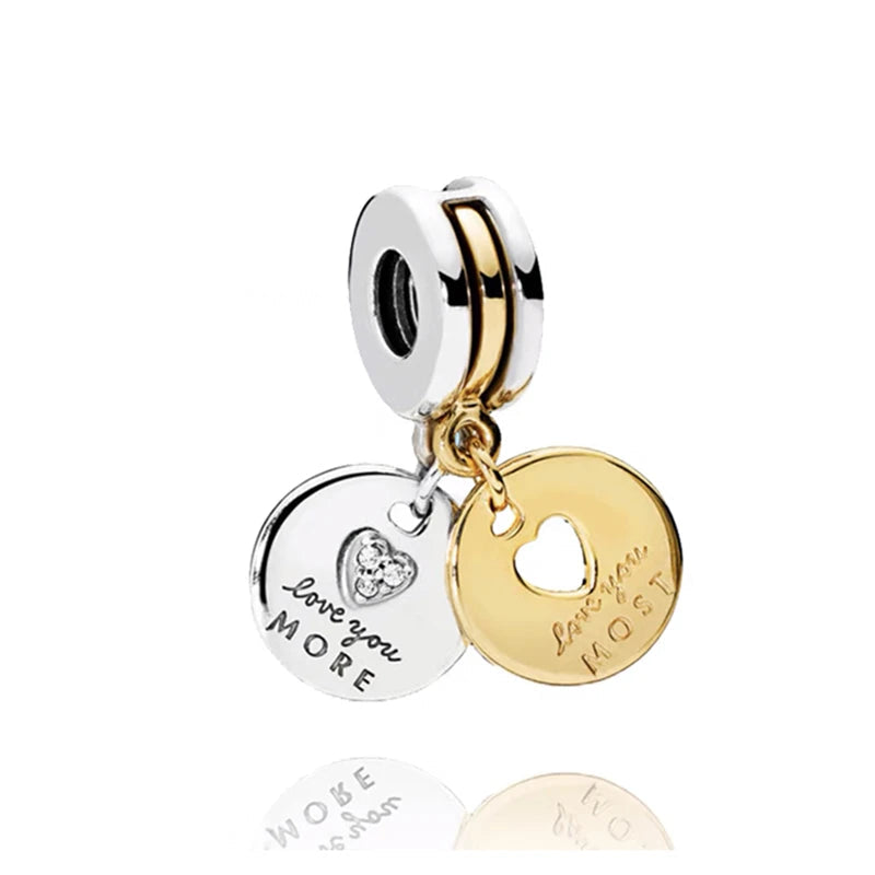 New Golden Sparkle Series Charm Bead Pendants Pure Ember