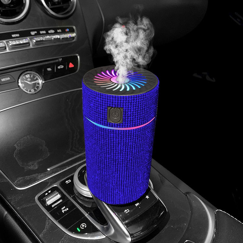 Diamond Car Diffuser Humidifier with LED Light 