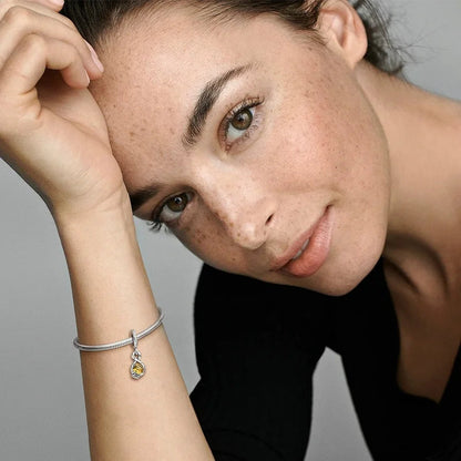 New Golden Sparkle Series Charm Bead Pendants Pure Ember