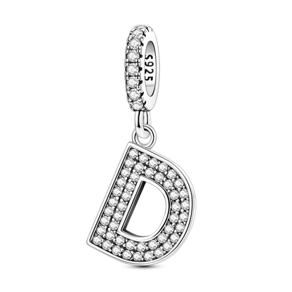 New In Charms 925 Sterling Silver Pendant Letter D pandora style 