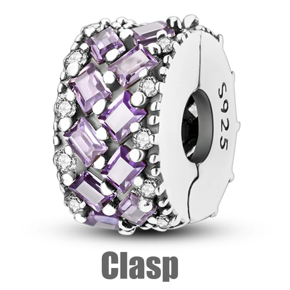 925 Sterling Silver Silicone Spacer Stopper Clip Charms Chamilia Beads Pure Ember