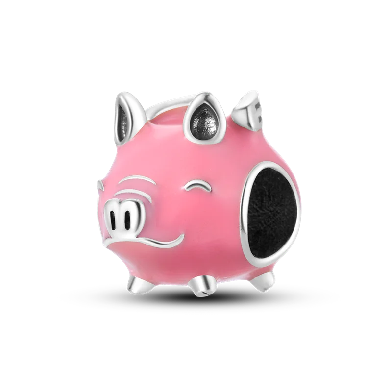 925 Sterling Silver Charms Beads Butterfly Clover Pendant