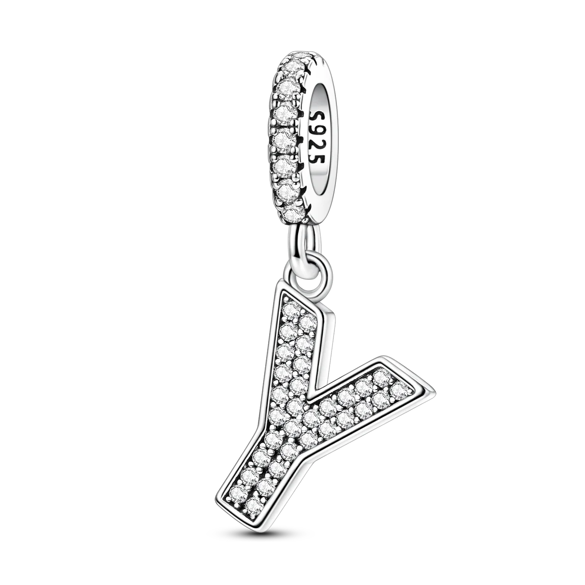 New In Charms 925 Sterling Silver Pendant Letter Y pandora style 