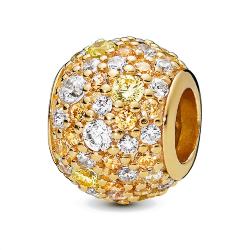 Gold Plated S925 Silver Charm Pendants Pure Ember