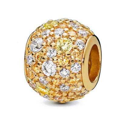 Gold Plated S925 Silver Charm Pendants Pure Ember