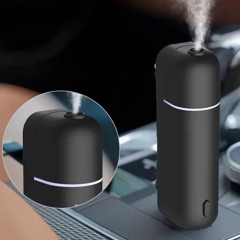 Car Aroma Diffuser Mini USB Rechargeable Vent Clip + Fragrances