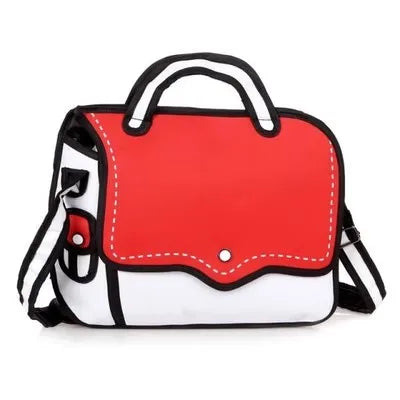 2D Bag Painting Cartoon Paper Cartoon Handbag