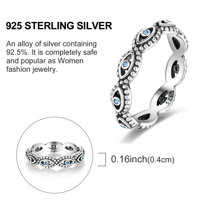 Women's Rings 925 Sterling Silver Luxury Stackable Ring Original Design
