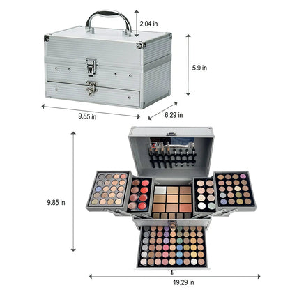 Professional Beauty Cosmetic Kit Eye Shadow Set Lipsticks Lip Liner Face Powder Contour Shades Concealers Combination Makeup Set Pure Ember