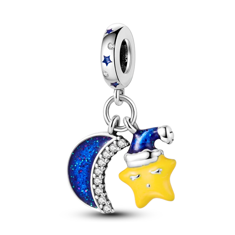 925 Sterling Silver Charms Beads Butterfly Clover Pendant