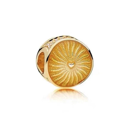 Gold Plated S925 Silver Charm Pendants Pure Ember