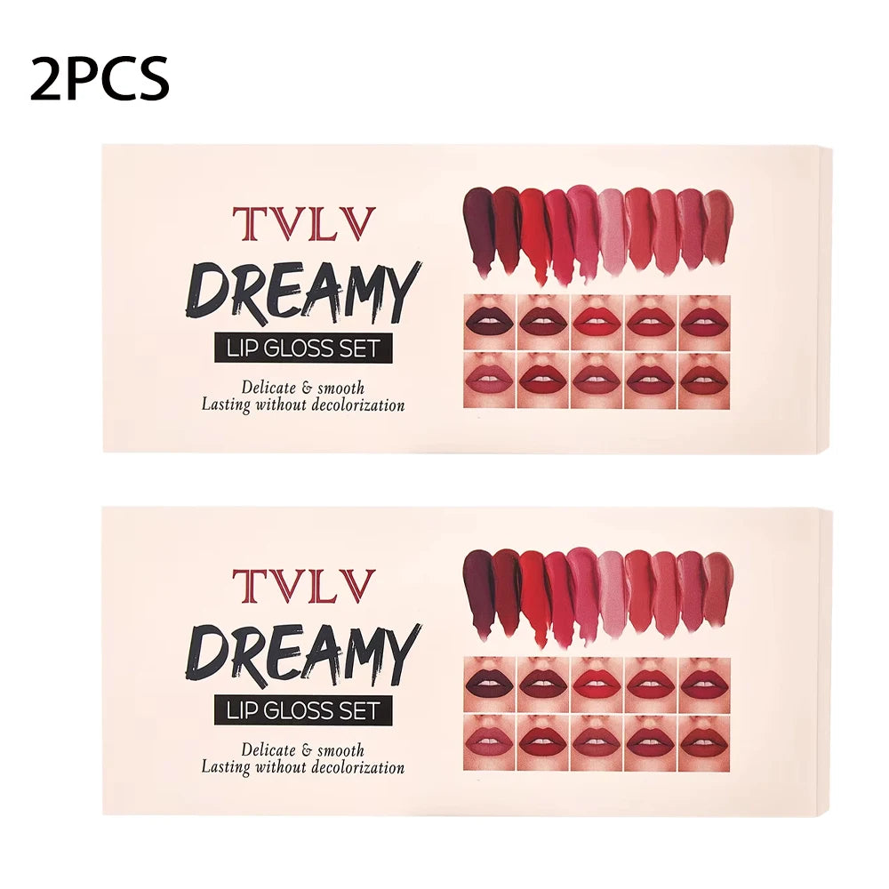 Dreamy 10 Pieces/Set Lip Gloss Sets Pure Ember