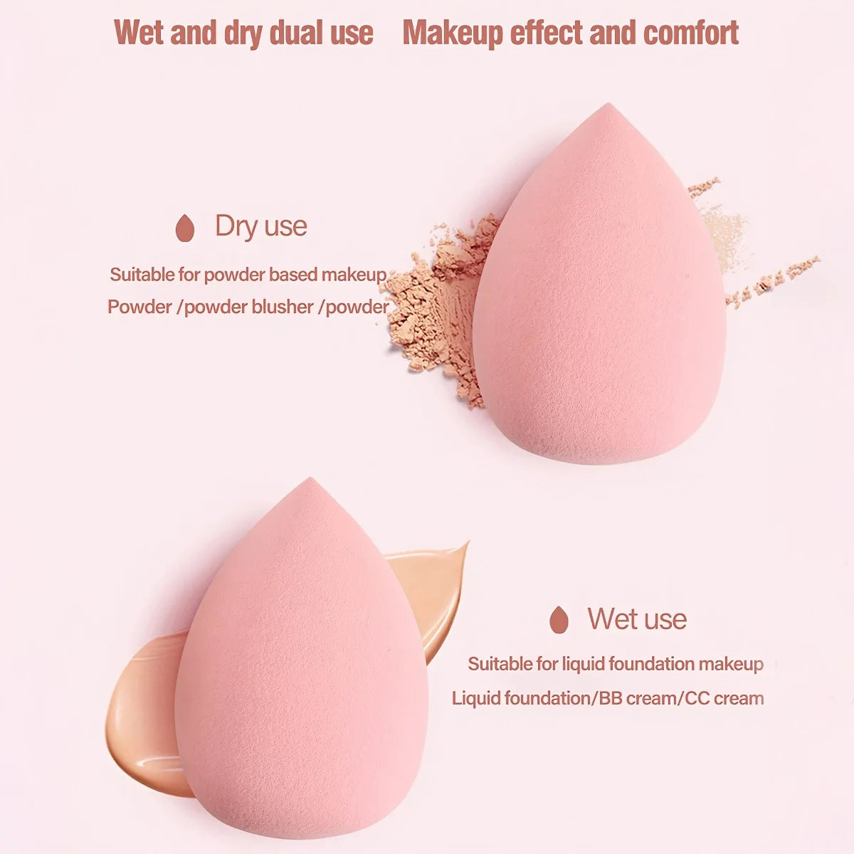 40-Piece Professional Makeup Kit with Cosmetic Case, Complete Makeup Brush Set & Powder Puffs, Essential Beauty Tools Pure Ember