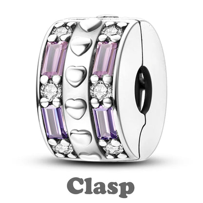 925 Sterling Silver Silicone Spacer Stopper Clip Charms Chamilia Beads Pure Ember