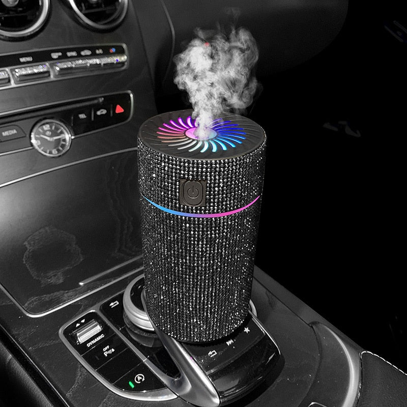 Diamond Car Diffuser Humidifier with LED Light 