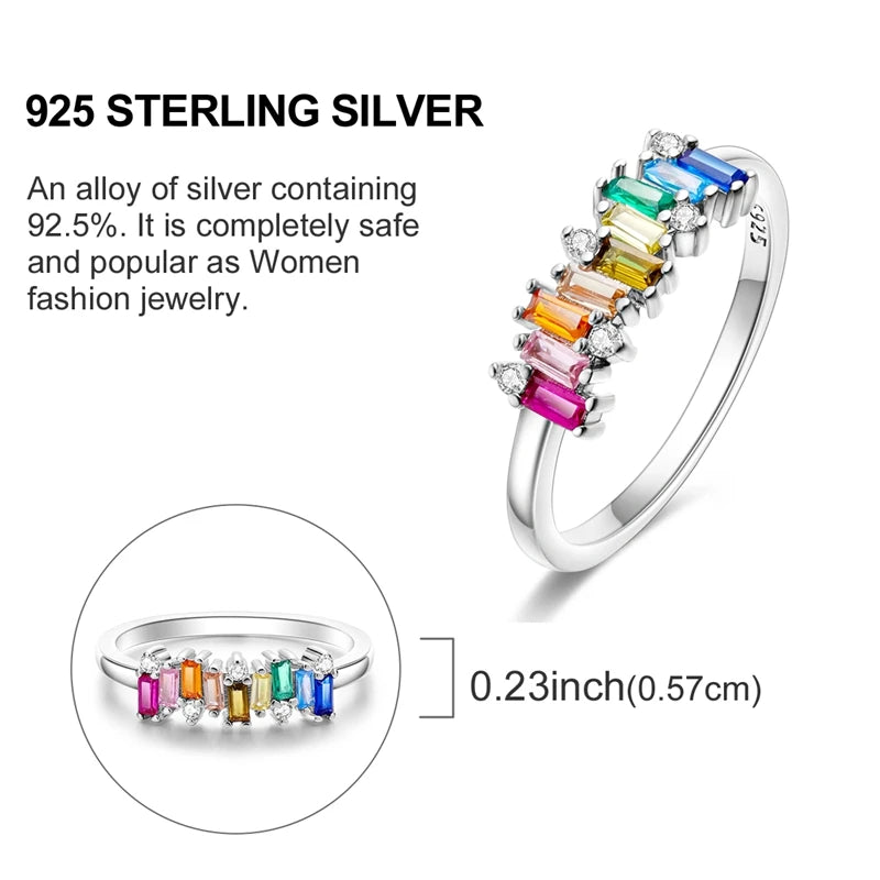Women's Rings 925 Sterling Silver Luxury Stackable Ring Original Design