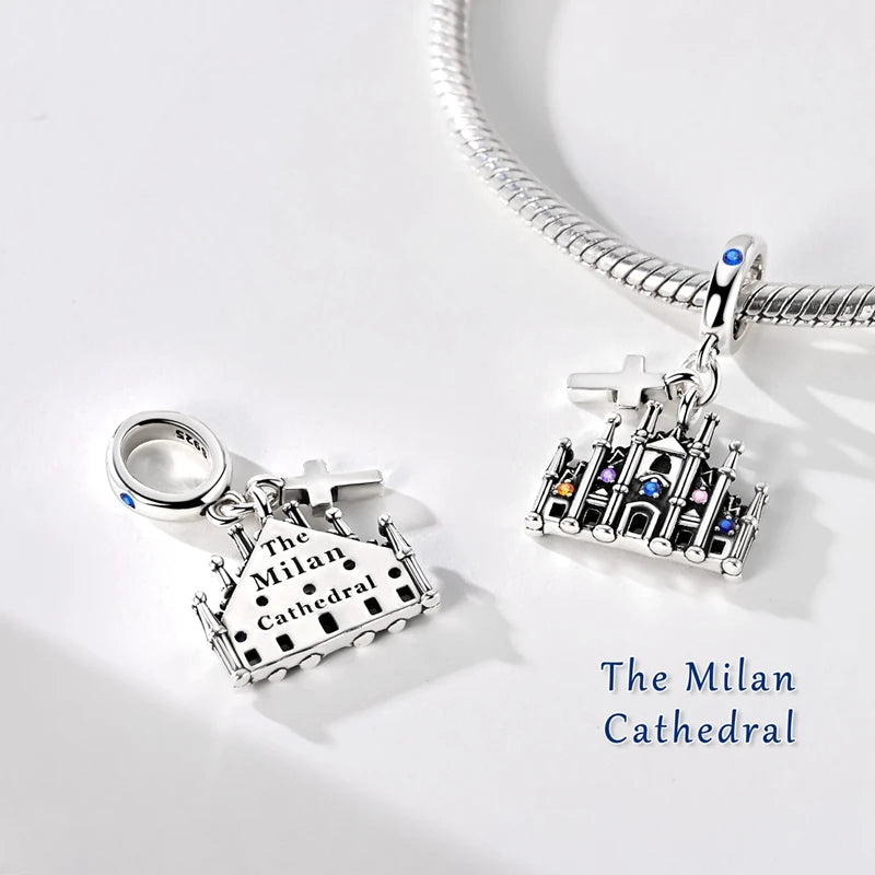 New 925 Sterling Silver Monument Pendant Charms Pure Ember