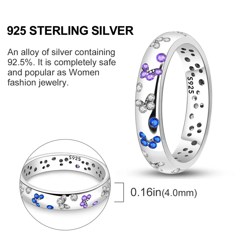 Women's Rings 925 Sterling Silver Luxury Stackable Ring Original Design