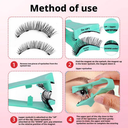 NEW Reusable Magnetic False Eyelashes With Magnetic Tweezers Pure Ember