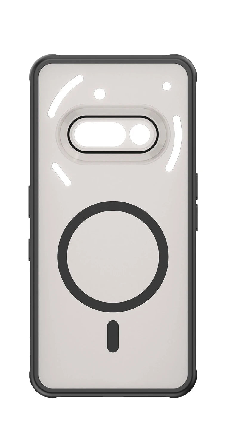 Phone case with a clear design on a white background