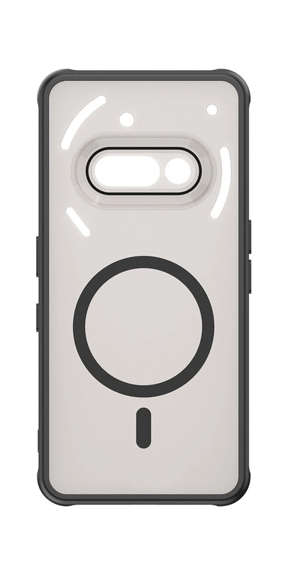 Phone case with a clear design on a white background