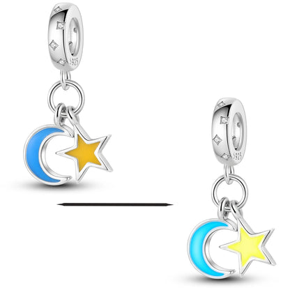 925 Sterling Silver Charms Beads Butterfly Clover Pendant