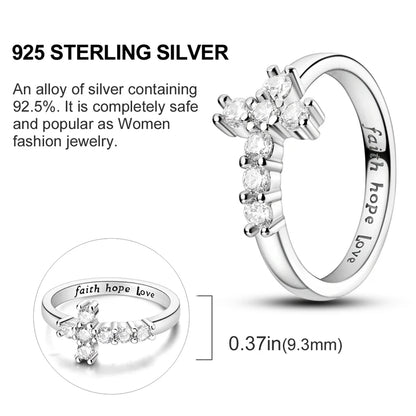 925 Sterling Silver Infinite Love Ring Original Luxury Design Zircon