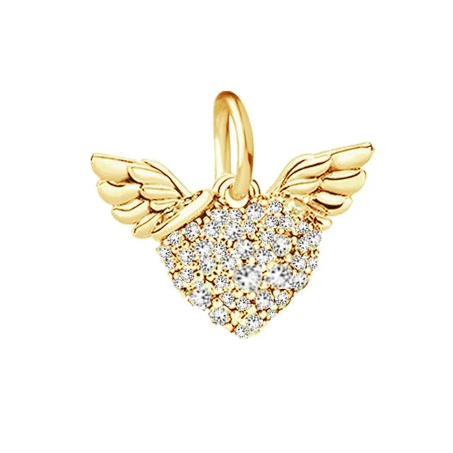 Gold Plated S925 Silver Charm Pendants Pure Ember