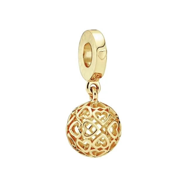 Gold Plated S925 Silver Charm Pendants Pure Ember