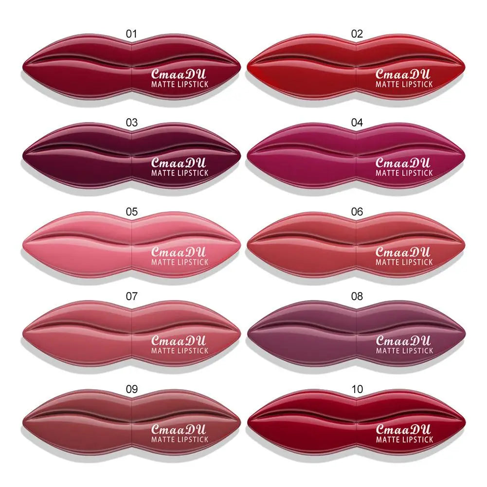10 Colours Mouth Style Matte Velvet Lipsticks Pure Ember