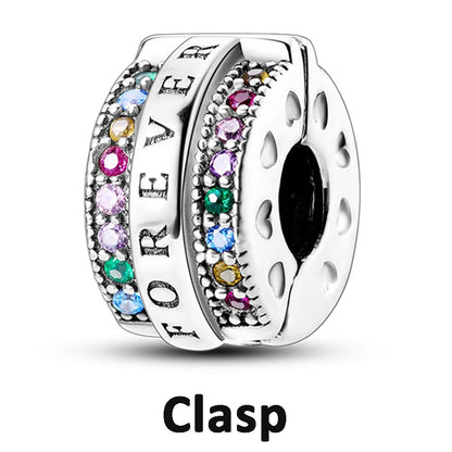 925 Sterling Silver Silicone Spacer Stopper Clip Charms Chamilia Beads Pure Ember