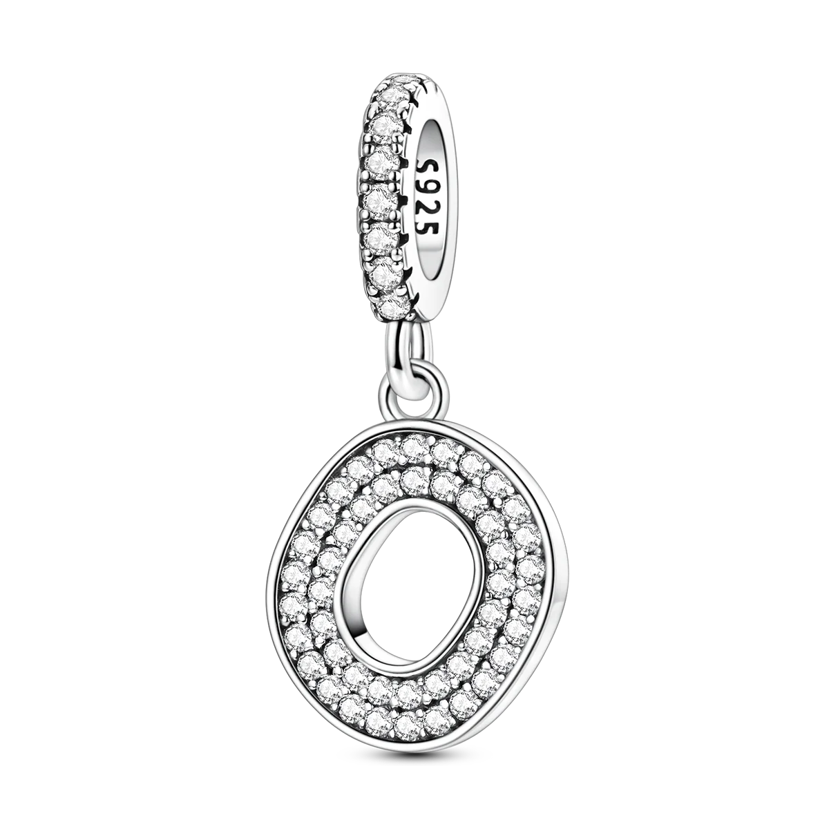 New In Charms 925 Sterling Silver Pendant Letter O pandora style 
