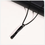 Mobius Bar Pendant Necklaces Cremation Ashes Urn Necklace