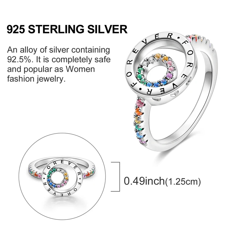 Women's Rings 925 Sterling Silver Luxury Stackable Ring Original Design