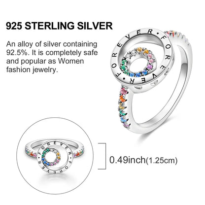 Women's Rings 925 Sterling Silver Luxury Stackable Ring Original Design